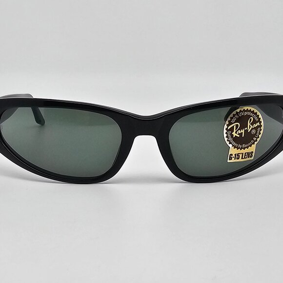 Ray-Ban B&L W1924 XXAO Black Frame G-15 Green Glass Lens Cat Eye Sunglasses 55mm main image 7